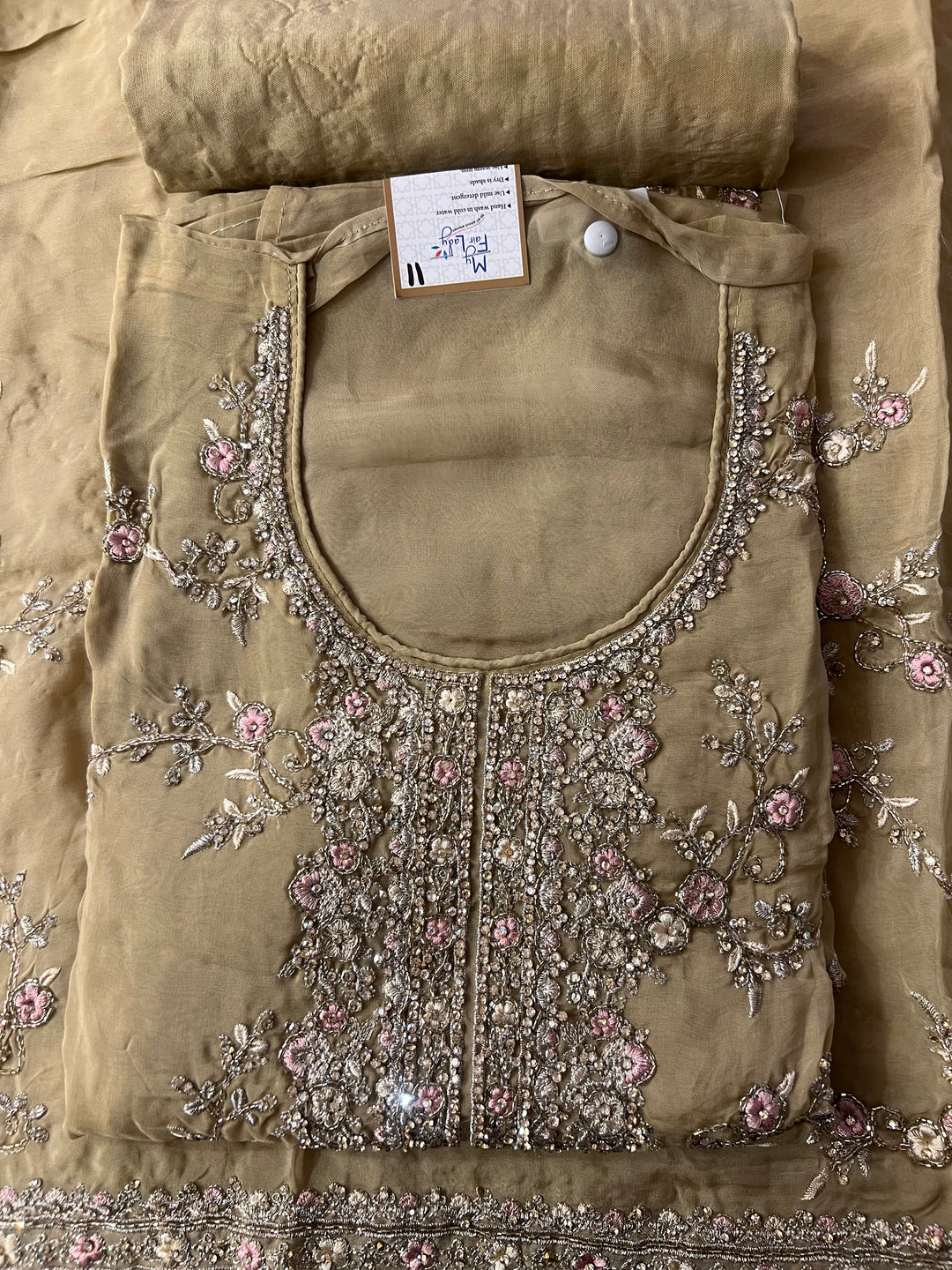 HAND WORK DESIGNER DRESS METERIAL - IKEJ31