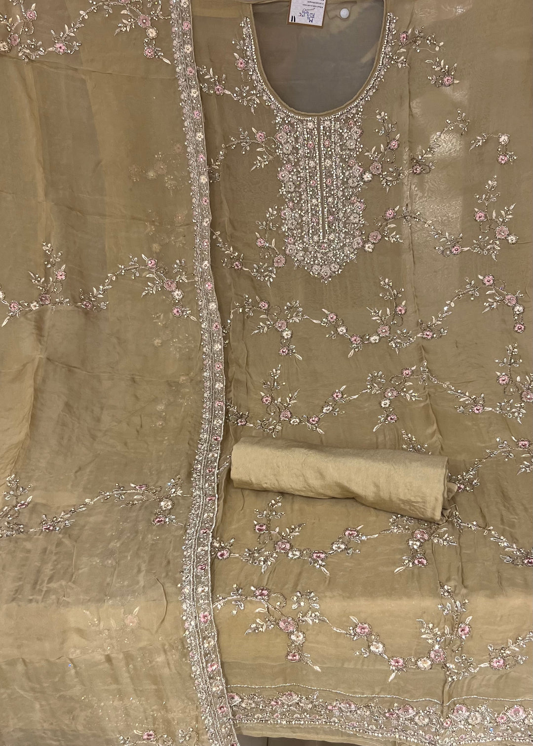 HAND WORK DESIGNER DRESS METERIAL - IKEJ31