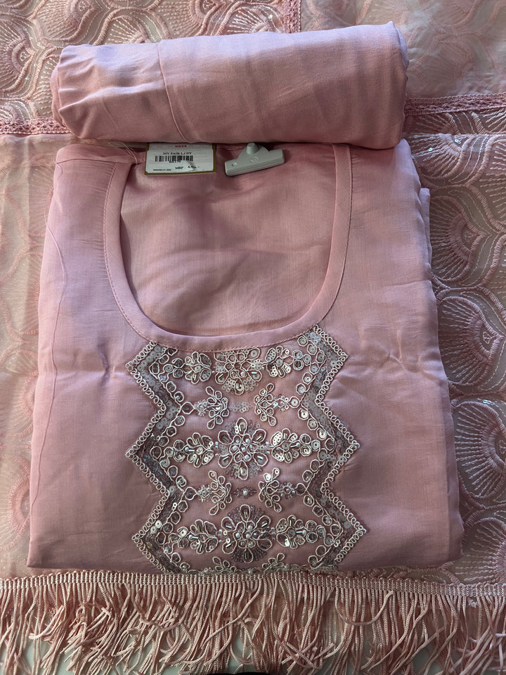 DESIGNER UNSTITCHED COTTON DRESS MATERIAL - BRT56