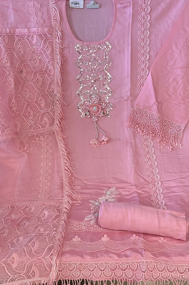 DESIGNER UNSTITCHED COTTON DRESS MATERIAL - BRT56