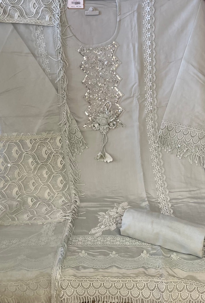 DESIGNER UNSTITCHED COTTON DRESS MATERIAL - BRT56