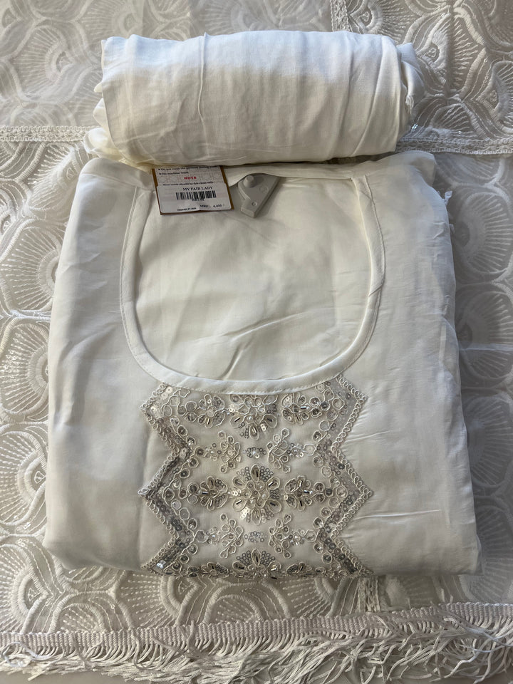 DESIGNER UNSTITCHED COTTON DRESS MATERIAL - BRT56