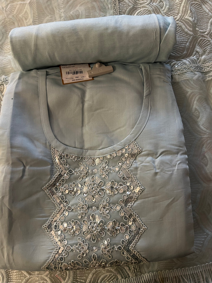 DESIGNER UNSTITCHED COTTON DRESS MATERIAL - BRT56