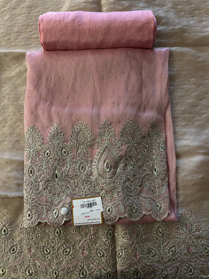 PINKY DESIGNER UNSTITCHED DRESS MATERIAL - BRT08