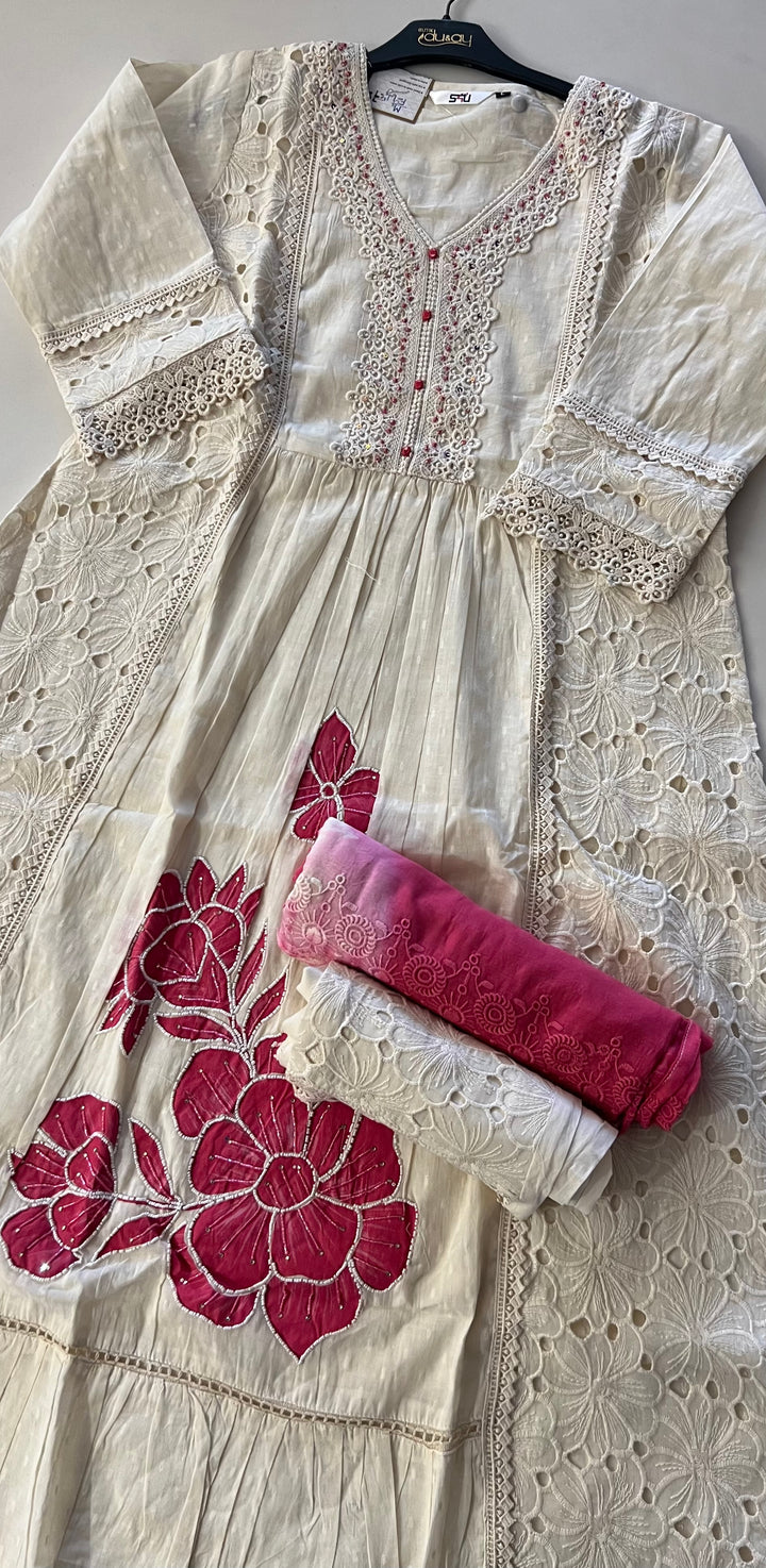 READYMADE DESIGNER ANARKALI COTTON SUIT - BRT78