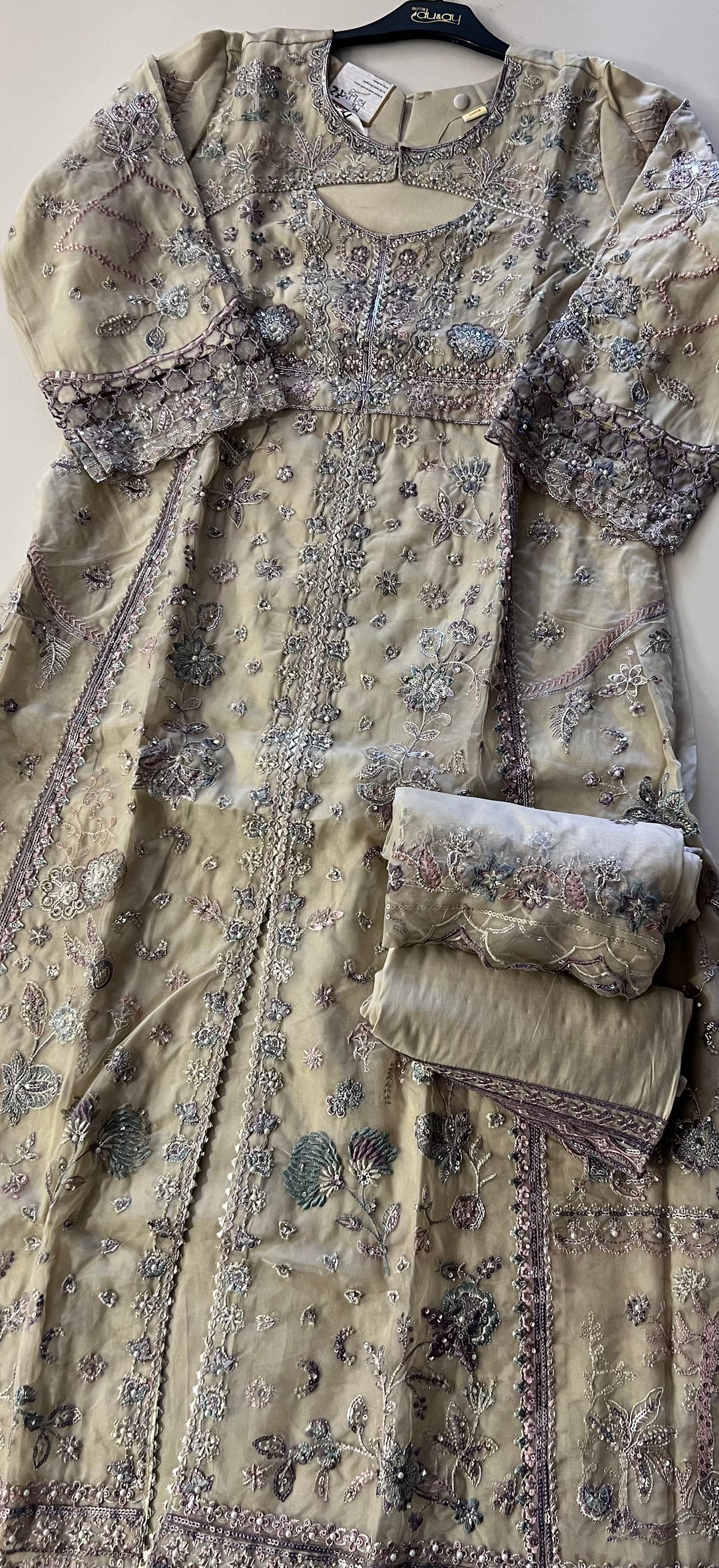 ANARKALI DESIGNER PAKISTANI ORGANZA SUIT- BRT00072