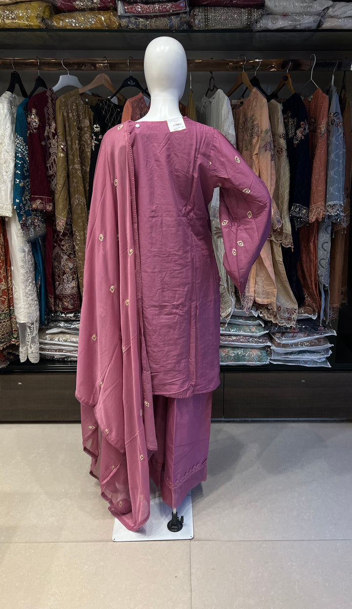 EMBROIDERY COTTON DESIGNER SUIT - BRT25