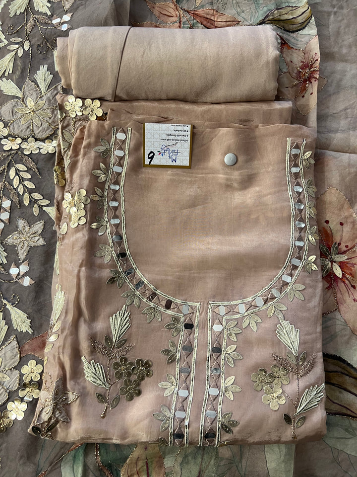 DESIGNER UNSTITCHED DRESS MATERIAL-MAMT06