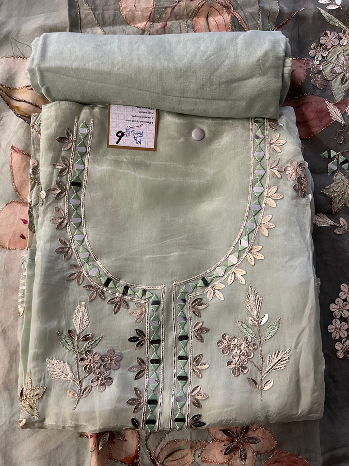 DESIGNER UNSTITCHED DRESS MATERIAL-MAMT06