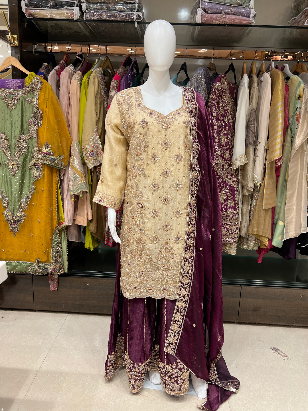 KASHEESH DESIGNER SUIT - MZQ07