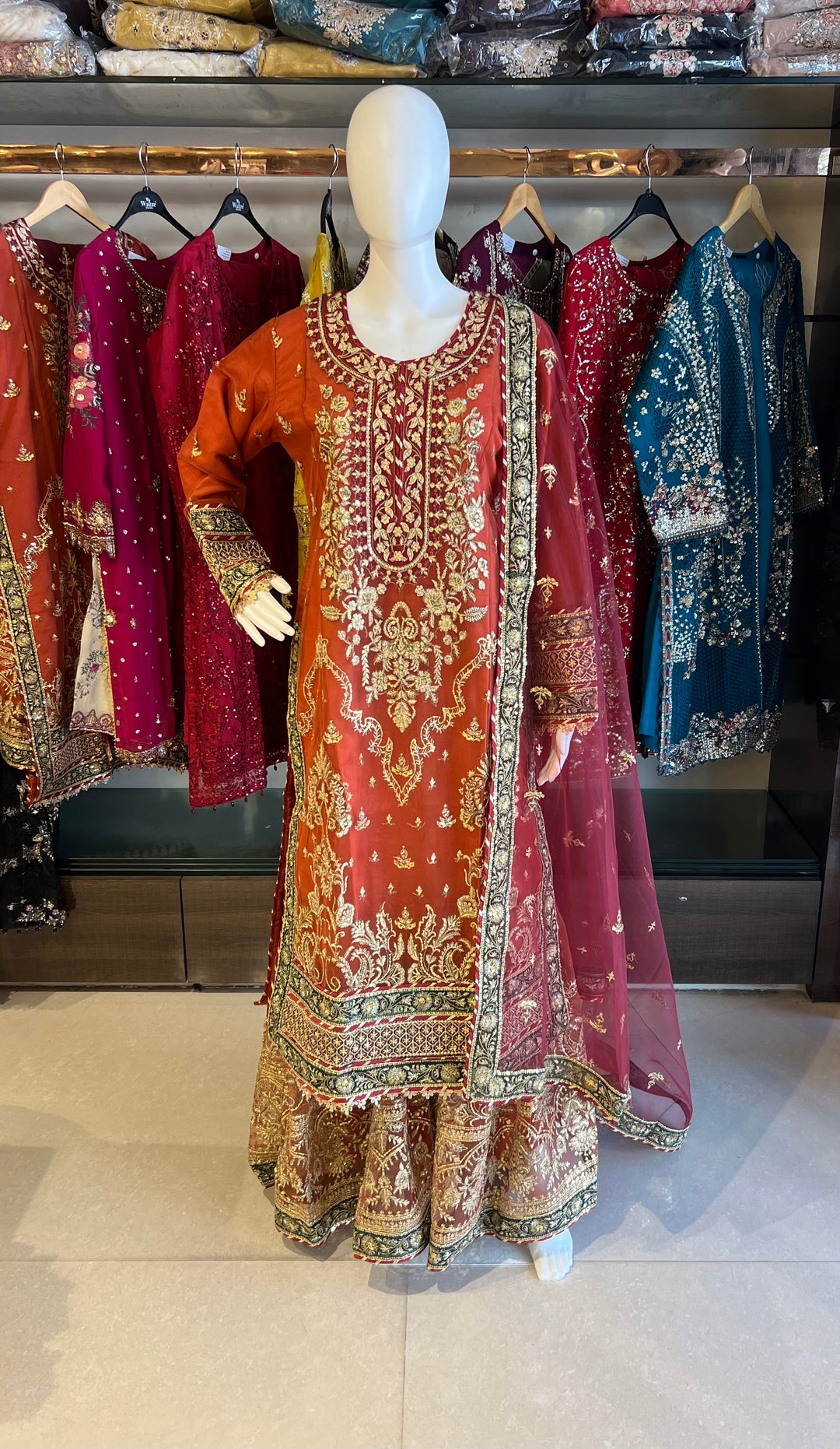 PAKISTANI HANDWORK DESIGNER SUIT - TMF01