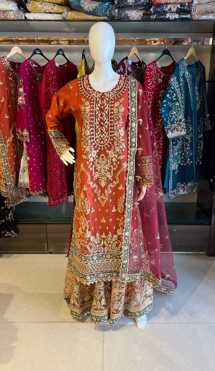 PAKISTANI HANDWORK DESIGNER SUIT - TMF01