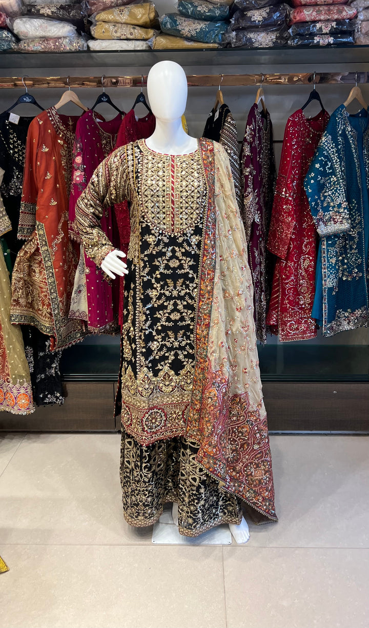 PAKISTANI HANDWORK DESIGNER SUIT - TMF01