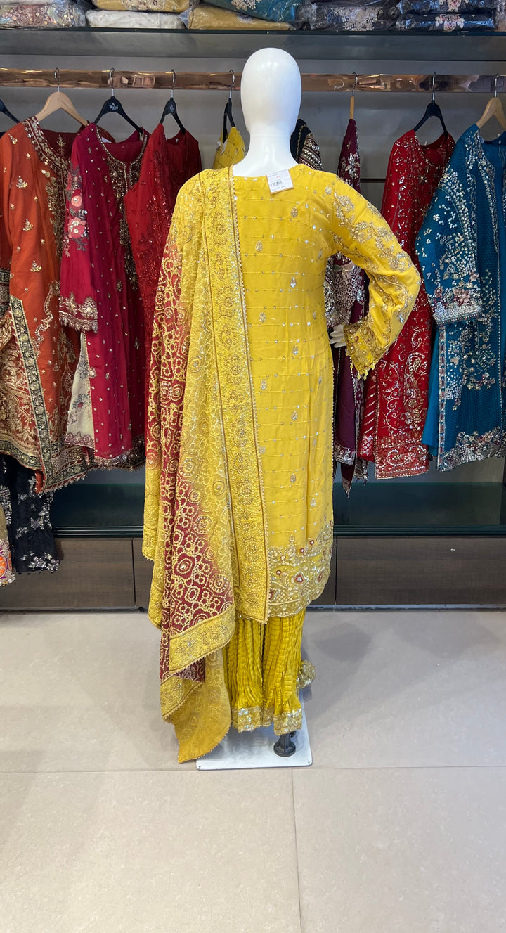 PAKISTANI HANDWORK DESIGNER SUIT - TMF01