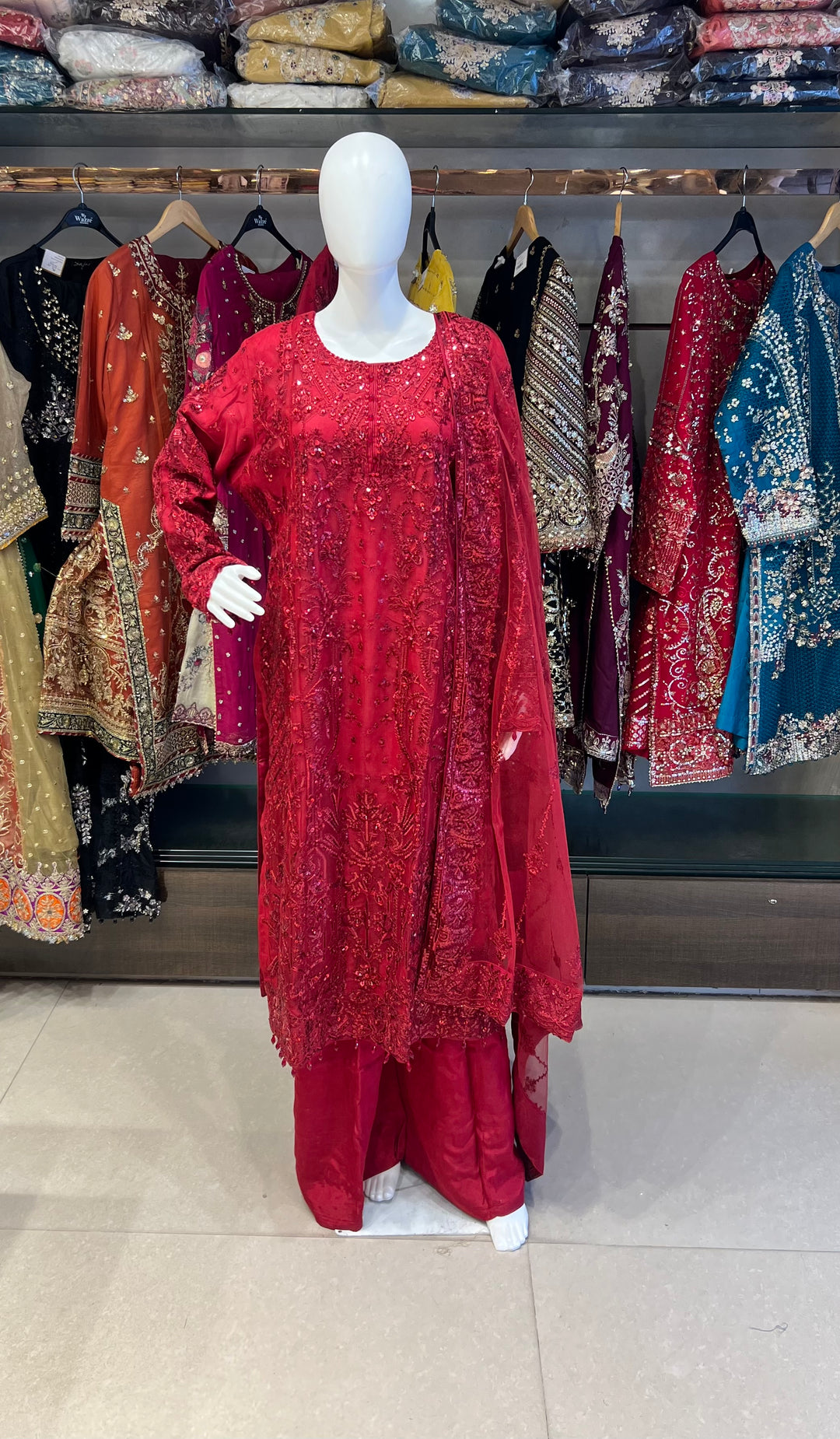 PAKISTANI HANDWORK DESIGNER SUIT - TMF01