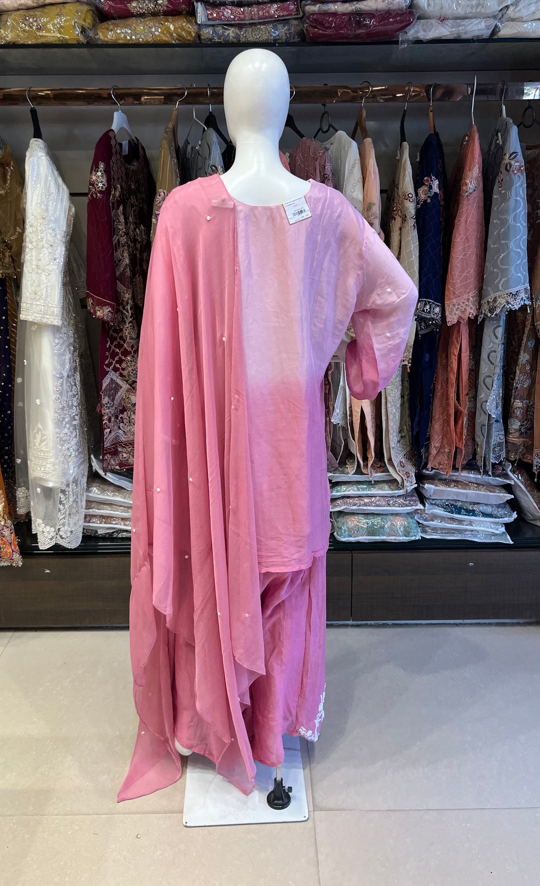 ROSE DESIGNER SHARARA DRESS - BRT99