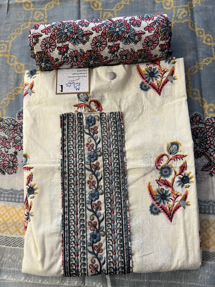 DESIGNER UNSTITCHED DRESS MATERIAL - NMIK01