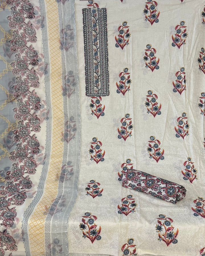 DESIGNER UNSTITCHED DRESS MATERIAL - NMIK01