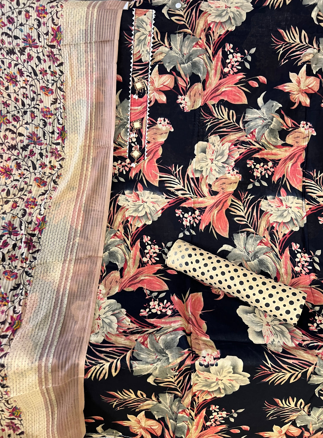 KUSHI DESIGNER UNSTITCHED DRESS MATERIAL-IKDD02