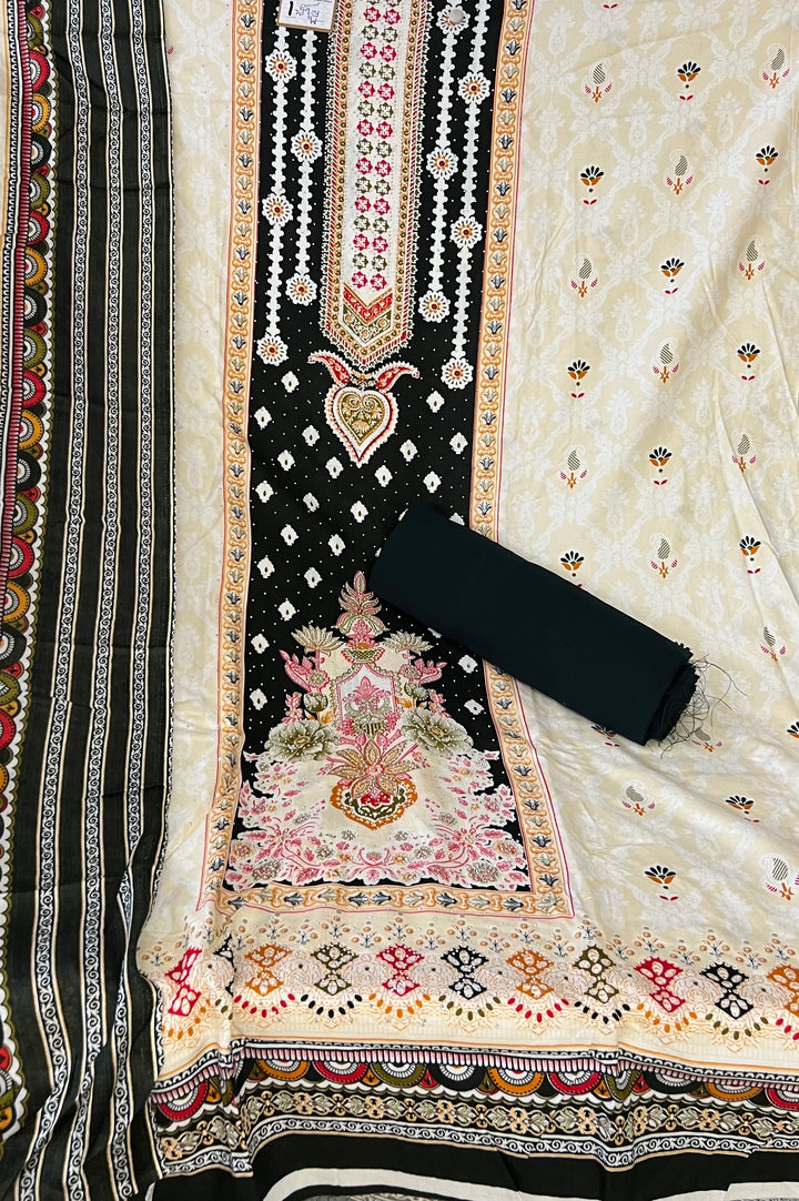 KASHMIRI DESIGNER UNSTITCHED DRESS MATERIAL-IKDD01