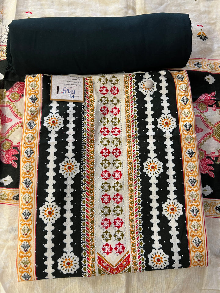KASHMIRI DESIGNER UNSTITCHED DRESS MATERIAL-IKDD01