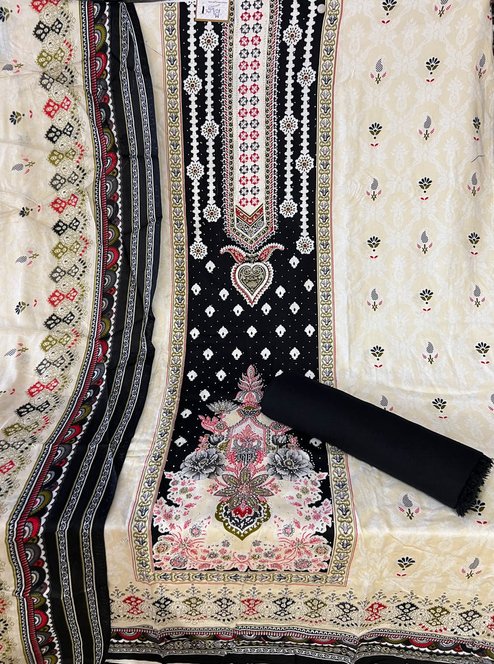 KASHMIRI DESIGNER UNSTITCHED DRESS MATERIAL-IKDD01