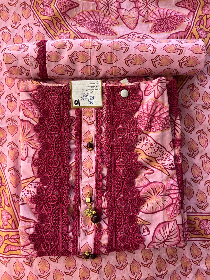 KUSHI DESIGNER UNSTITCHED DRESS MATERIAL-MAMT10