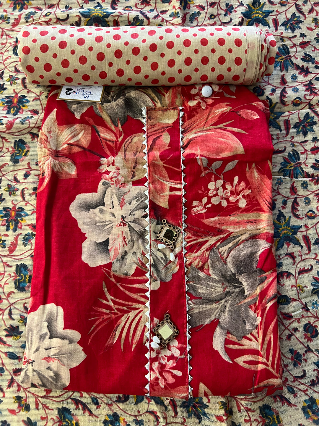 KUSHI DESIGNER UNSTITCHED DRESS MATERIAL-IKDD02
