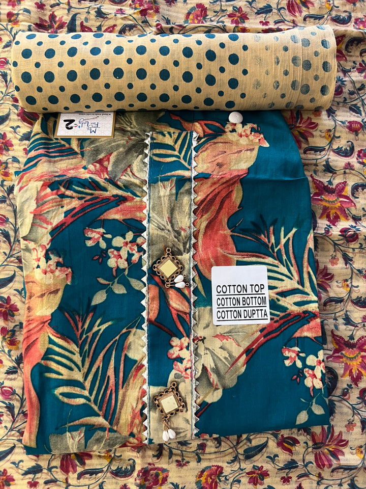 KUSHI DESIGNER UNSTITCHED DRESS MATERIAL-IKDD02