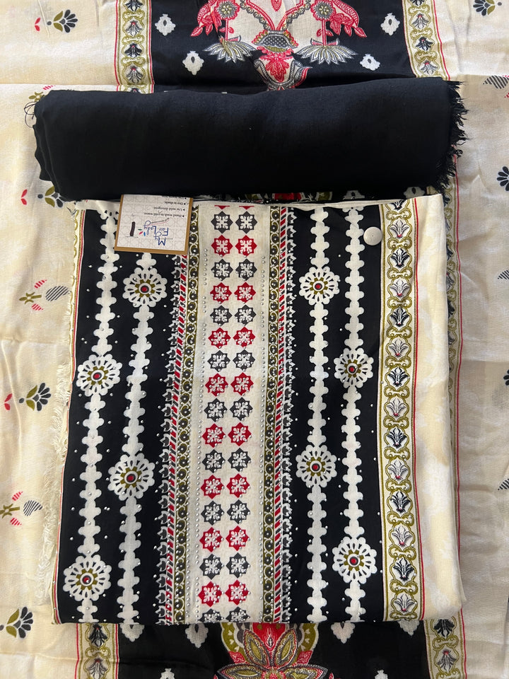 KASHMIRI DESIGNER UNSTITCHED DRESS MATERIAL-IKDD01