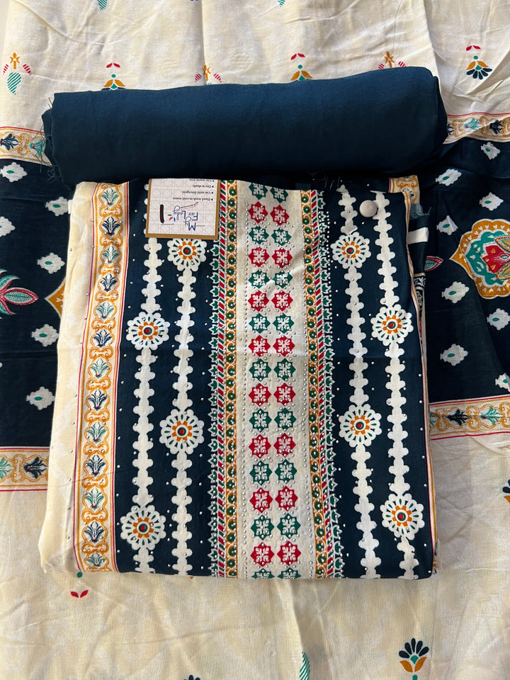 KASHMIRI DESIGNER UNSTITCHED DRESS MATERIAL-IKDD01
