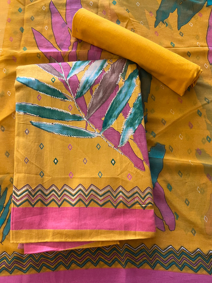 DESIGNER UNSTICHED DRESS (COTTON) - BTH176/1