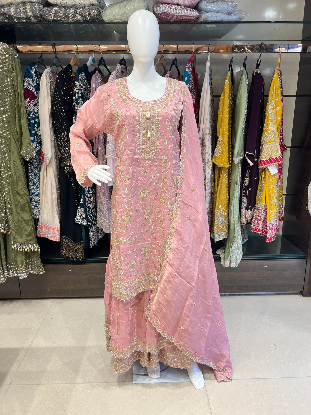 ZARI WORK DESIGNER SUIT - IKDS01