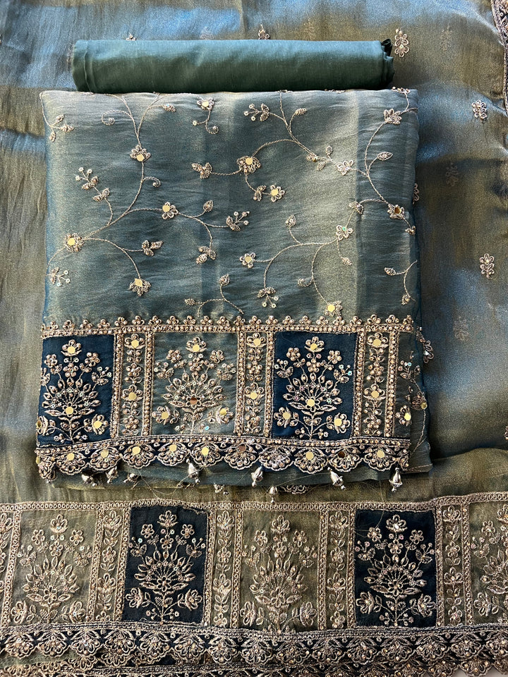 DESIGNER UNSTITCHED DRESS MATERIAL - IKBB01