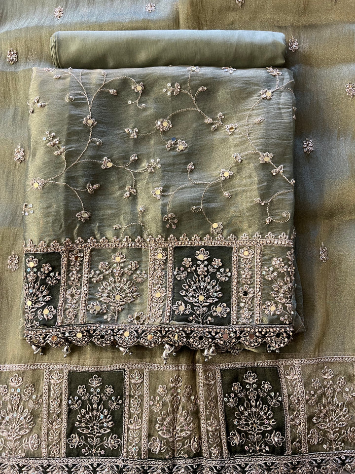 DESIGNER UNSTITCHED DRESS MATERIAL - IKBB01