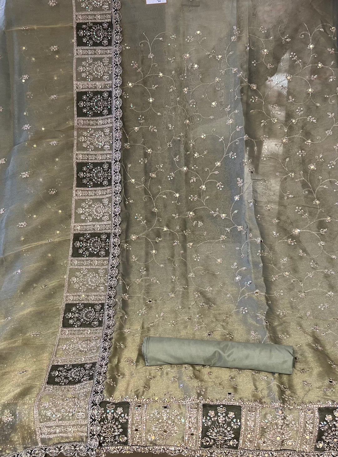 DESIGNER UNSTITCHED DRESS MATERIAL - IKBB01