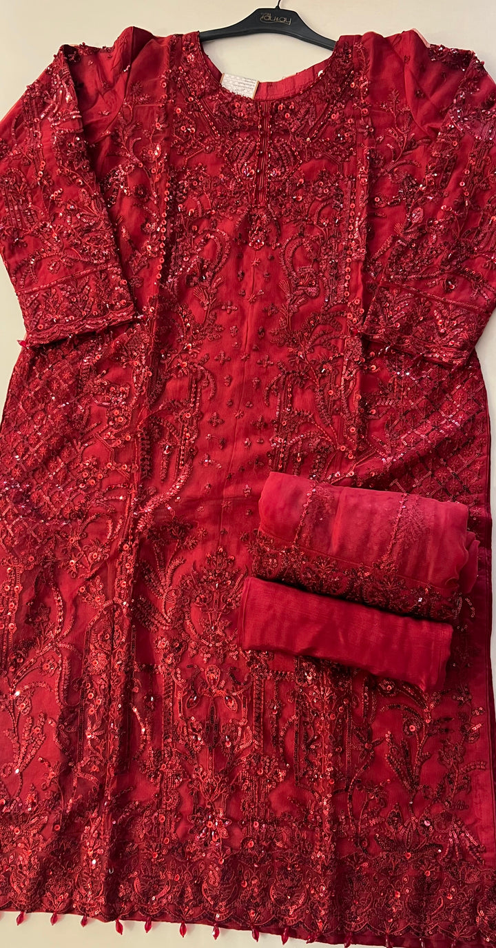 PAKISTANI HANDWORK DESIGNER SUIT - TMF01