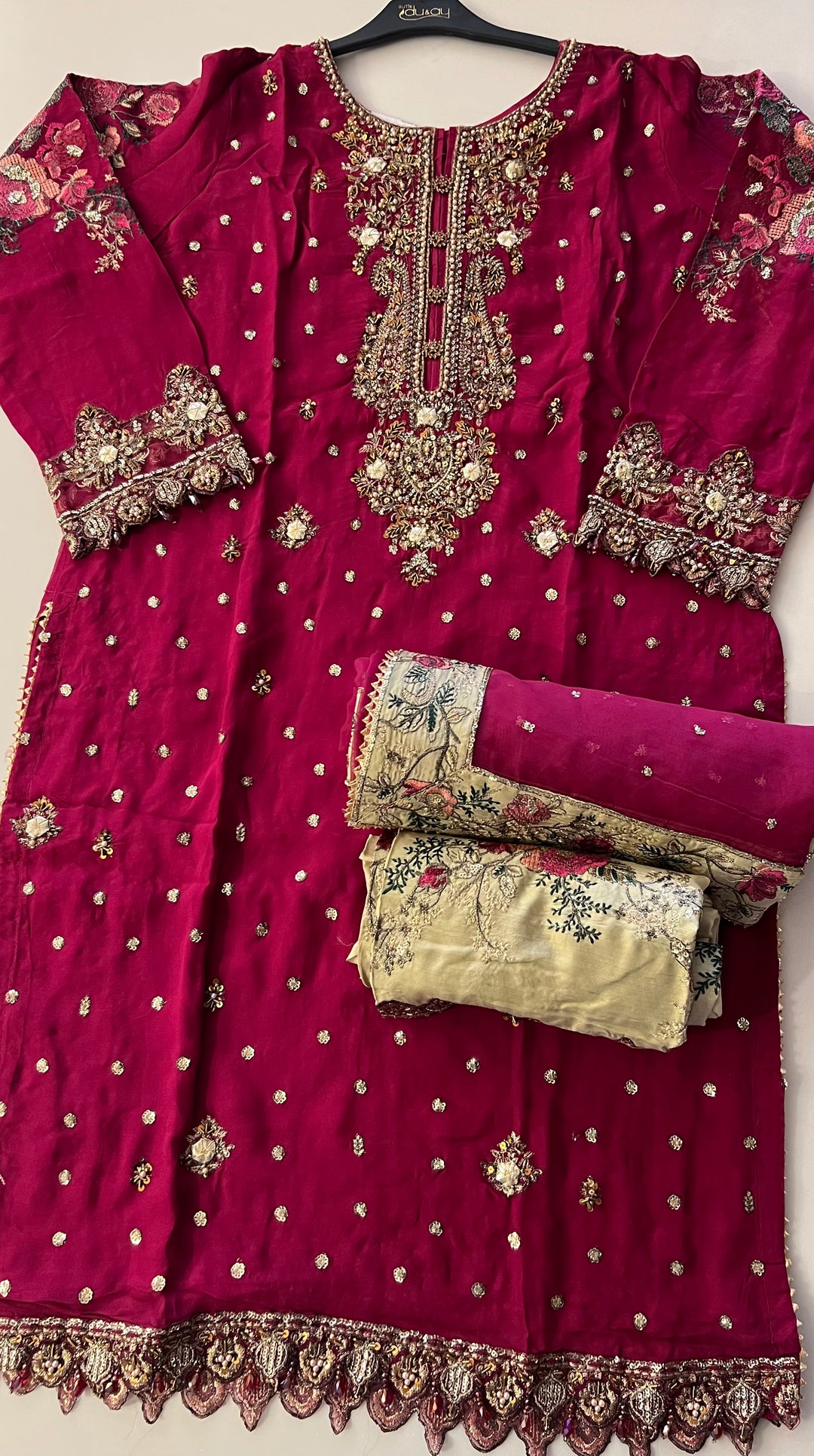PAKISTANI HANDWORK DESIGNER SUIT - TMF01