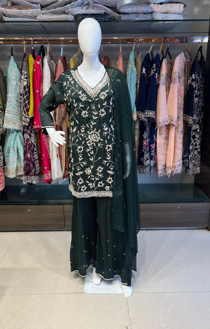 SABAH ELEGANT FESTIVE WIDE LEG PANTS SUIT - NMIK16