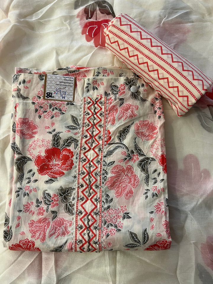 UNSTICHED  DESIGNER SUIT - BTF78/3