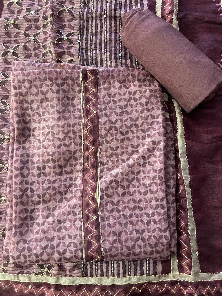 UNSTICHED  DESIGNER SUIT - BTF65/