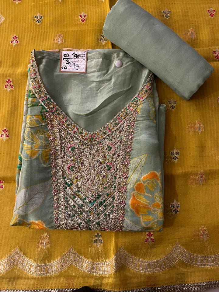 UNSTICHED  DESIGNER SUIT - BTH106/5