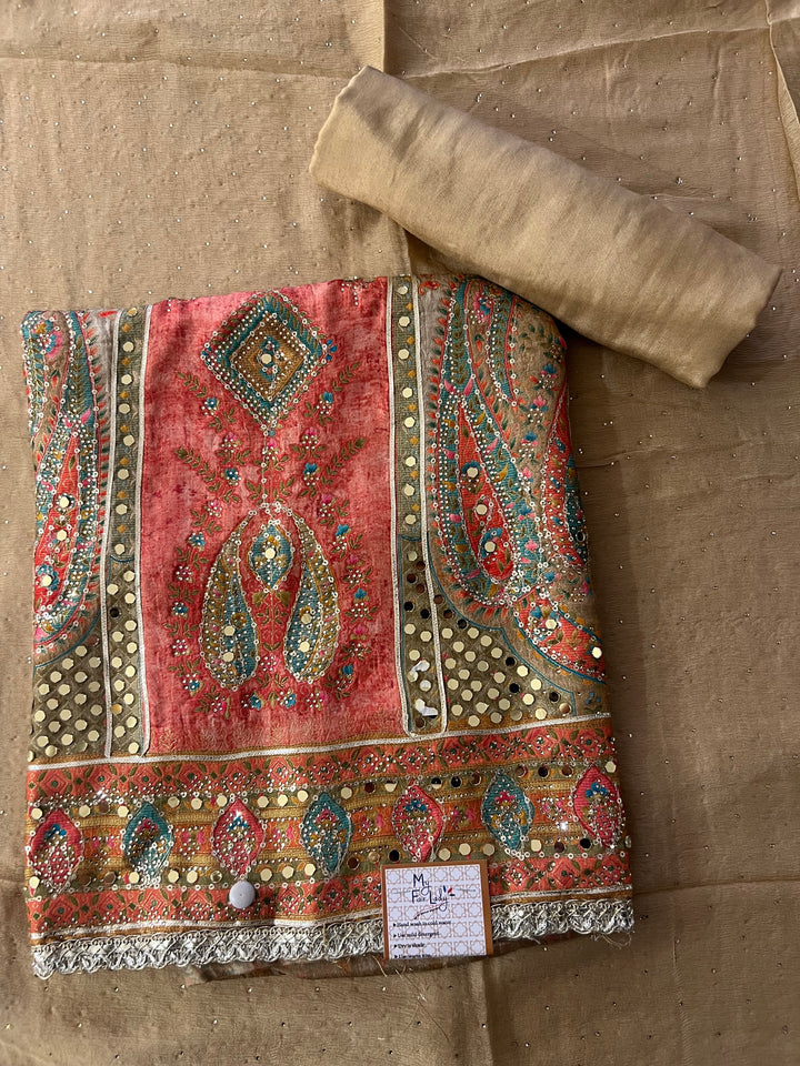 UNSTICHED  DESIGNER SUIT - BTFZ75/12