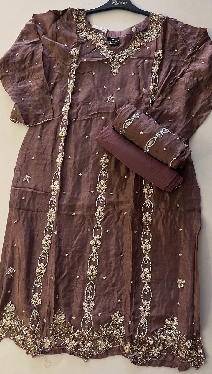 HAND WORK DESIGNER SUIT - MDFA07