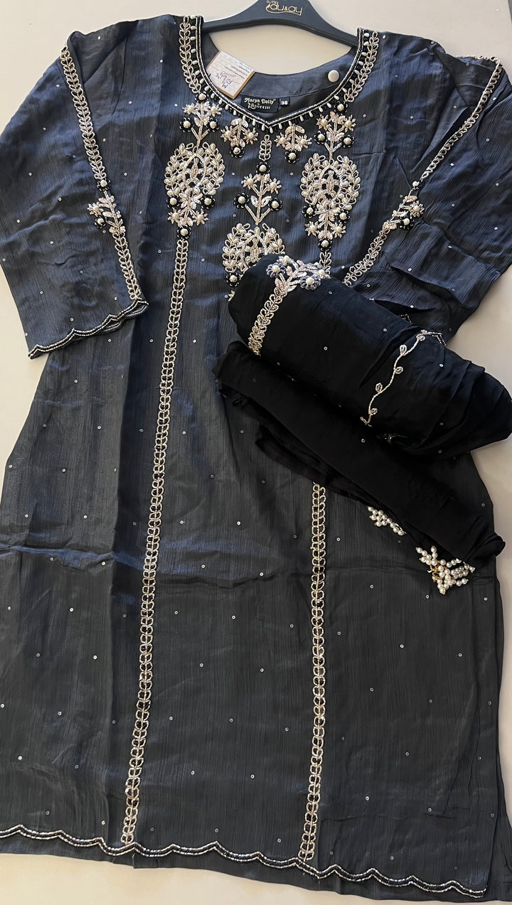 ZARI WORK DESIGNER SUIT - MDFA10