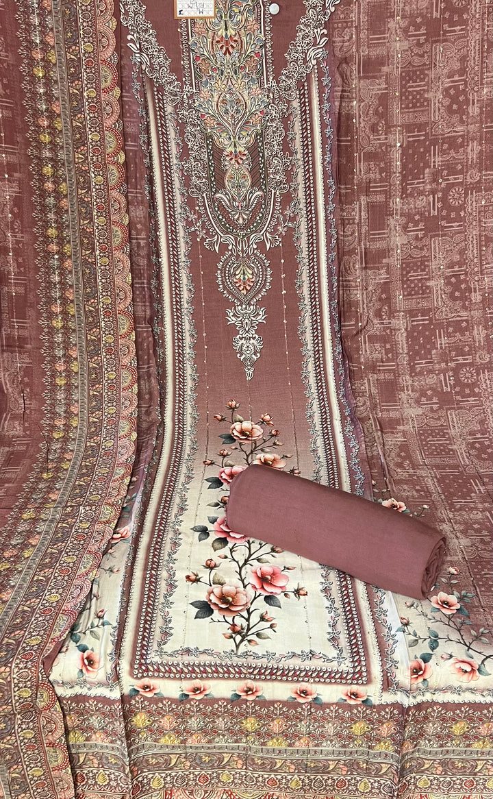 SOFT PURE MUSLEEN DRESS METERIAL - IKFDK03