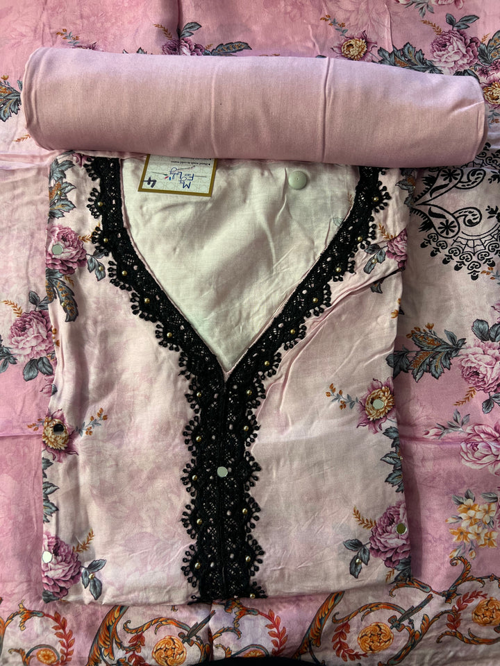 PURE MUSLEEN SOFT DRESS METERIAL - IKFDK04