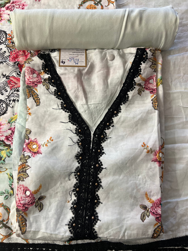 PURE MUSLEEN SOFT DRESS METERIAL - IKFDK04