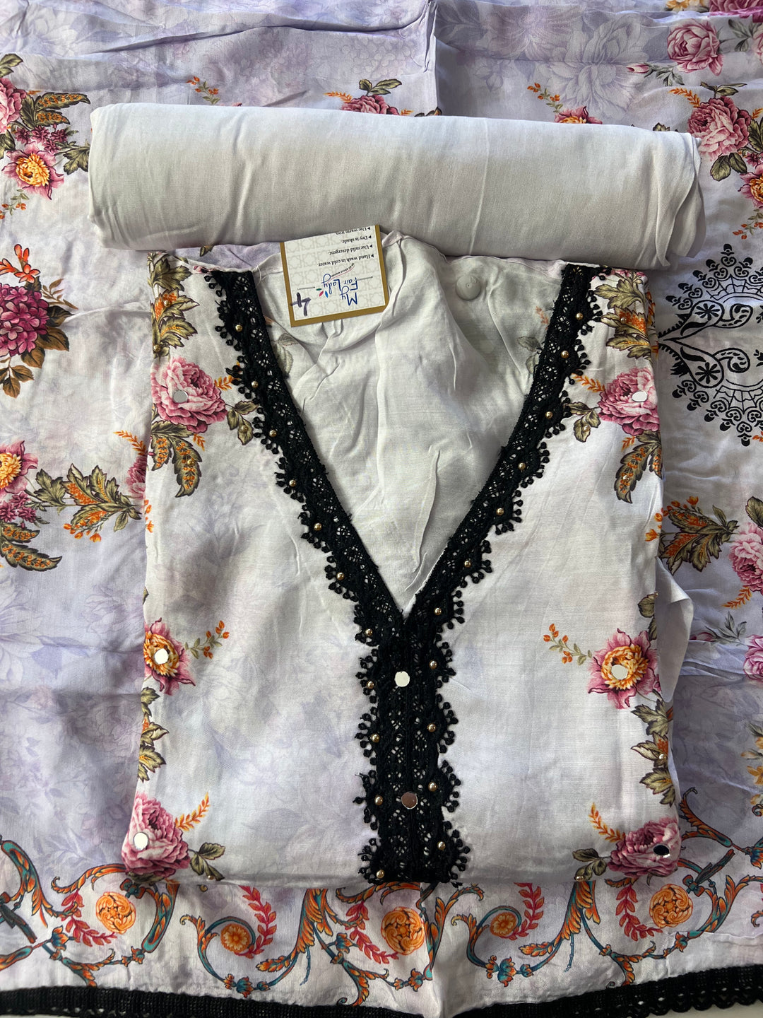 PURE MUSLEEN SOFT DRESS METERIAL - IKFDK04
