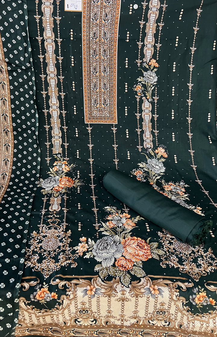 KASHMIRI DESIGNER UNSTITCHED DRESS MATERIAL-IKDD01